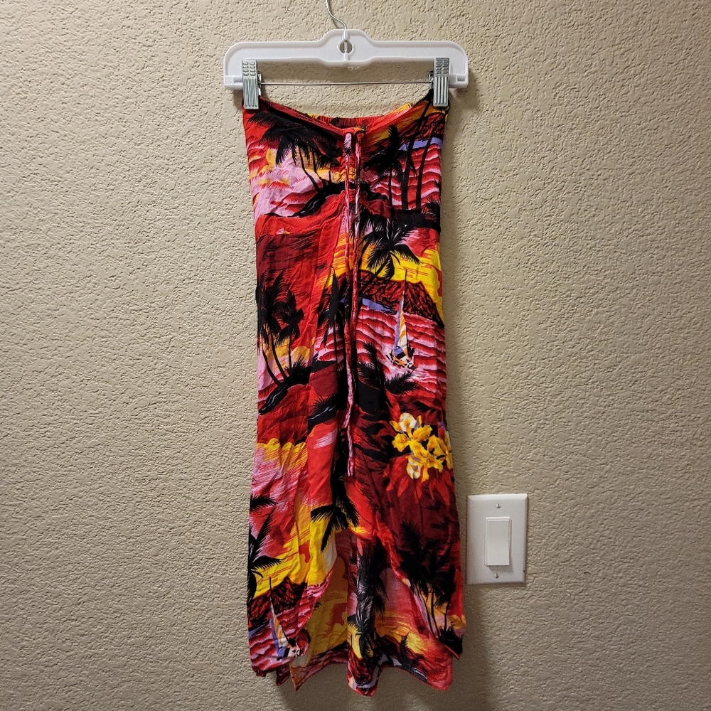 Tropical Sunset Kids Casual Dress